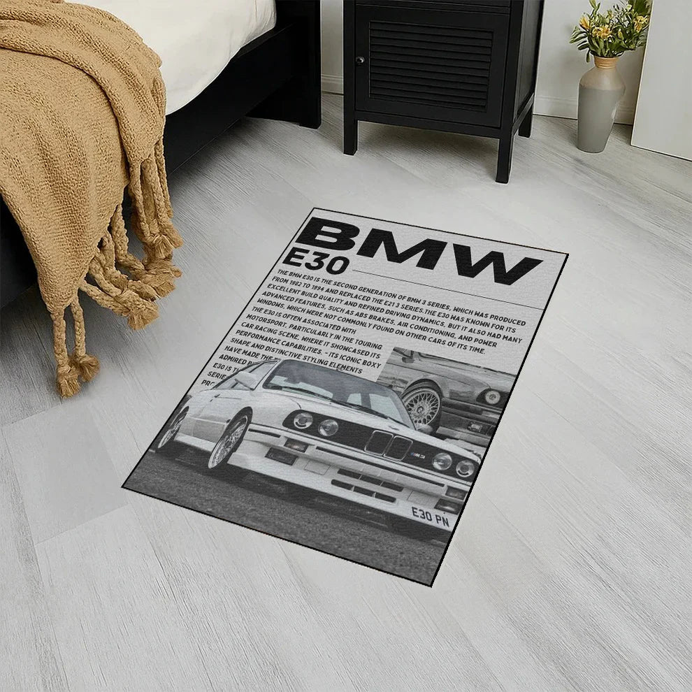 M3 E30 Klasik Baskı Duvar Halı