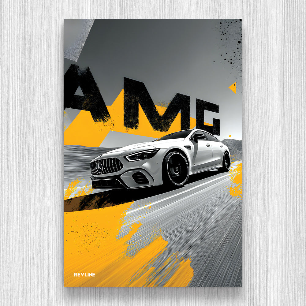 AMG - Gri N/A Baskı Duvar Halı