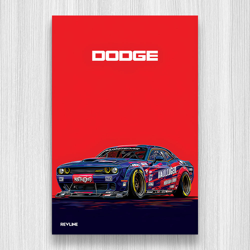 Challanger Kırmızı N/A Baskı Duvar Halı