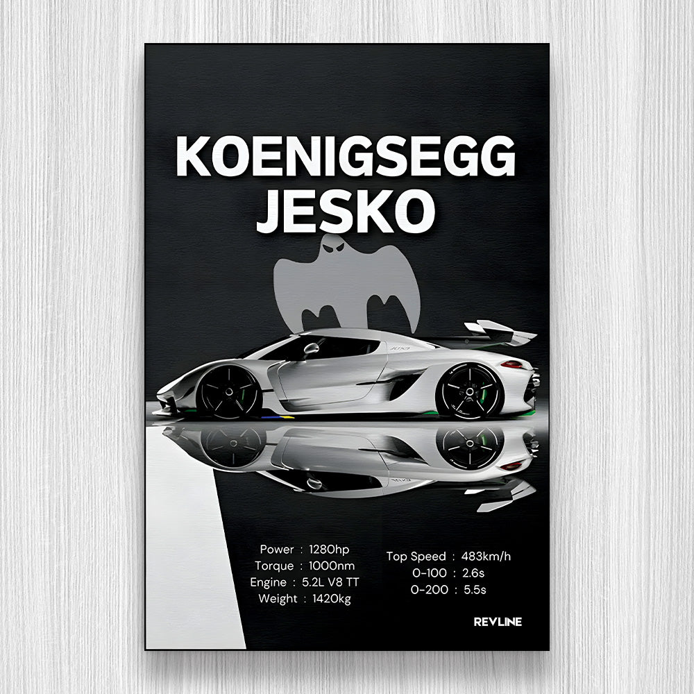 Jesko Gri S/C Baskı Duvar Halı