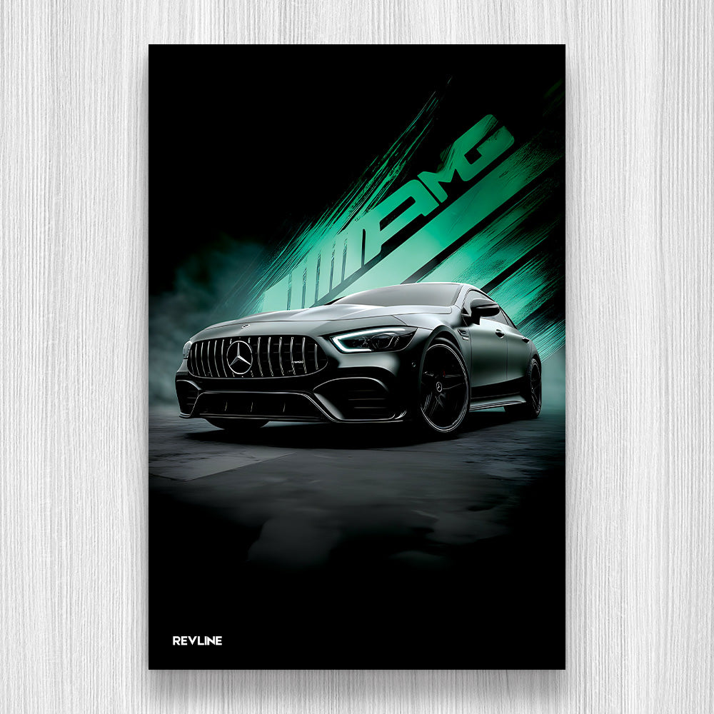 AMG Yeşil N/A Baskı Duvar Halı