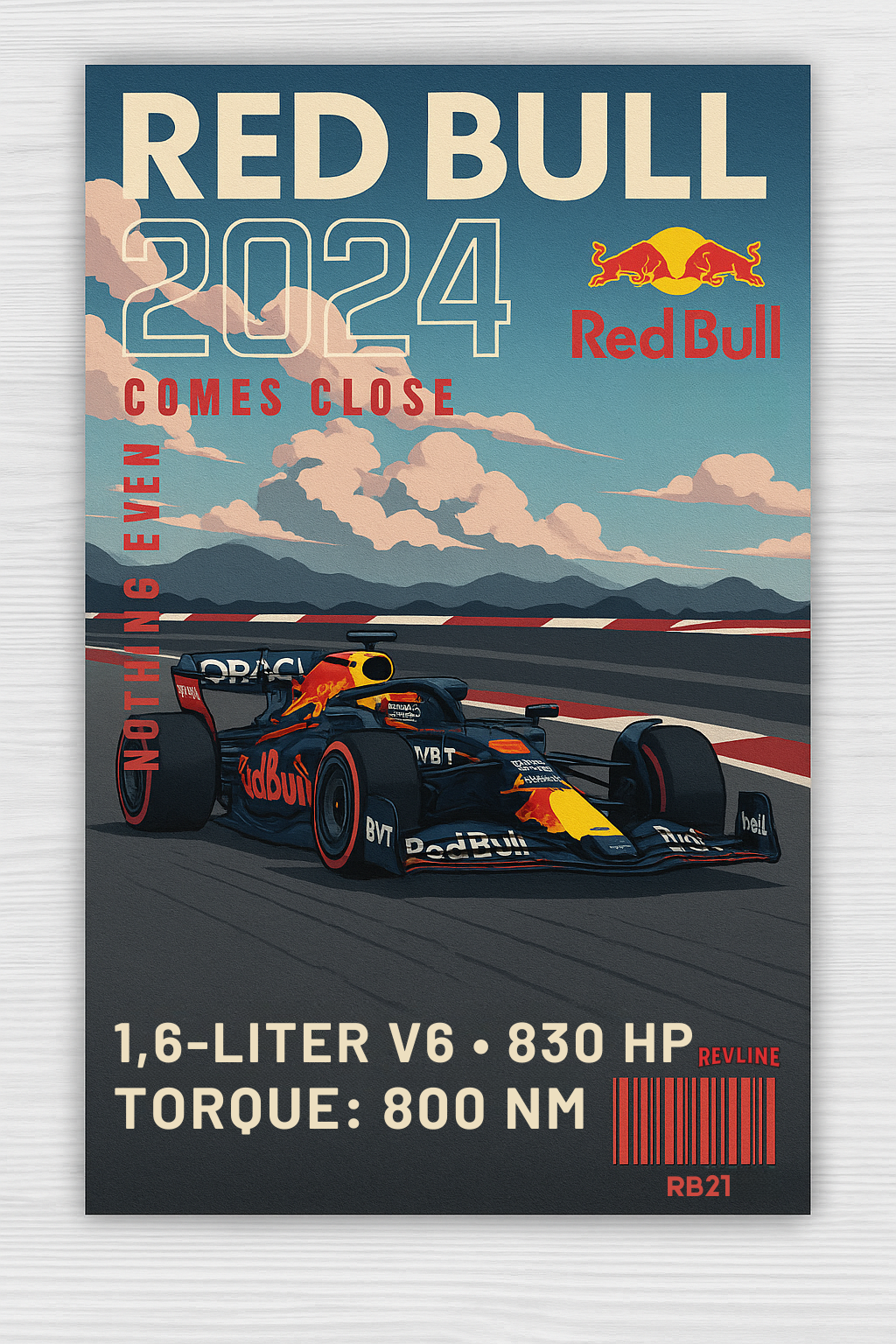 Revline 3D Baskı -RED BULL RB-21
