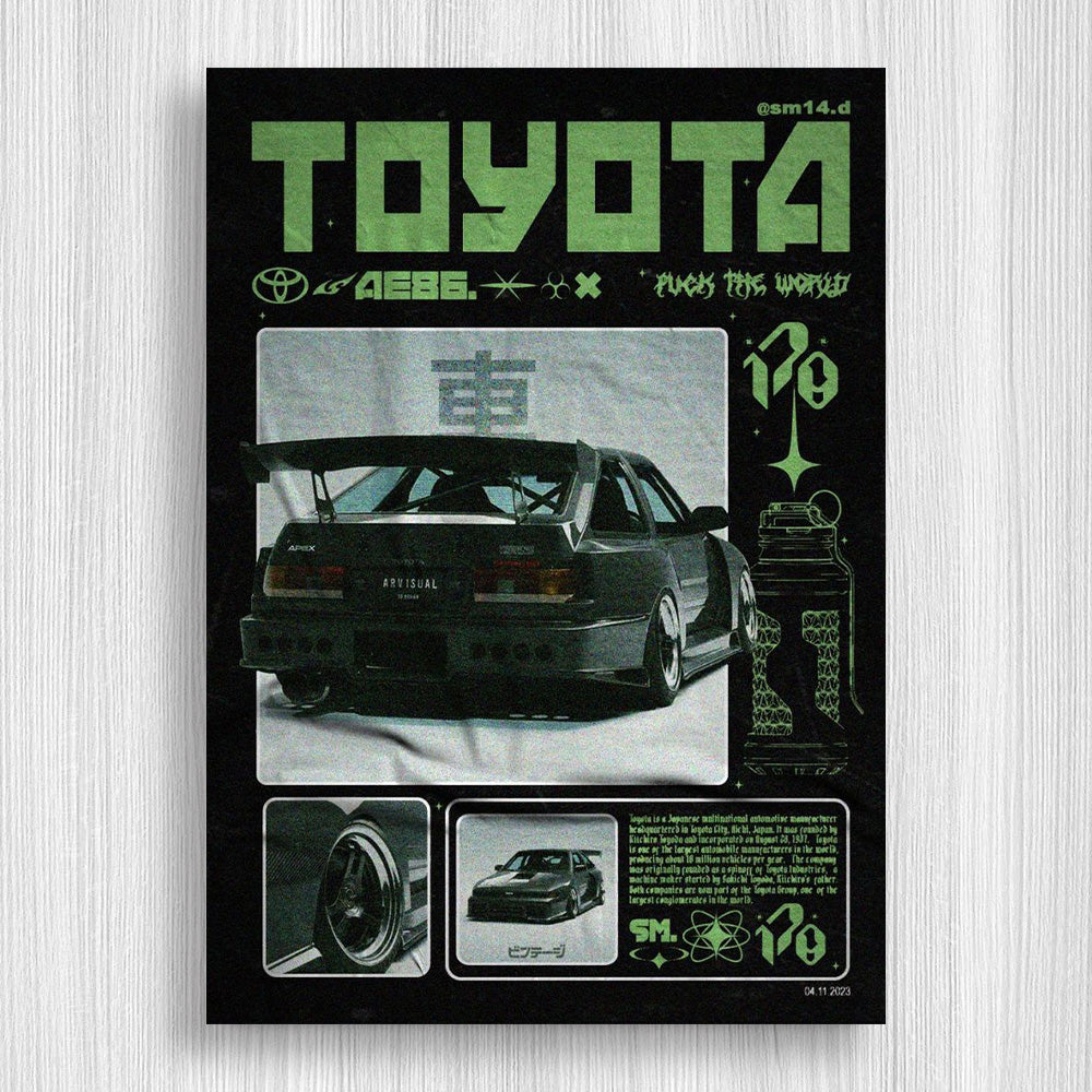 AE86 Legend S/C Baskı Duvar Halı