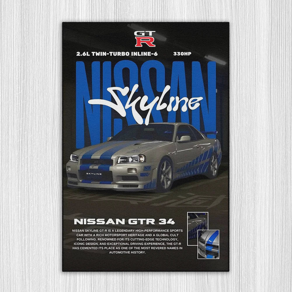 Revline 3D Baskı -NISSAN GT R34