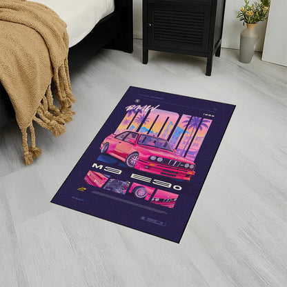 M3 E30 Retro Baskı Duvar Halı