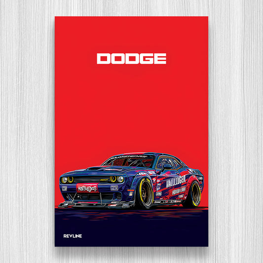 Challanger Kırmızı N/A Baskı Duvar Halı