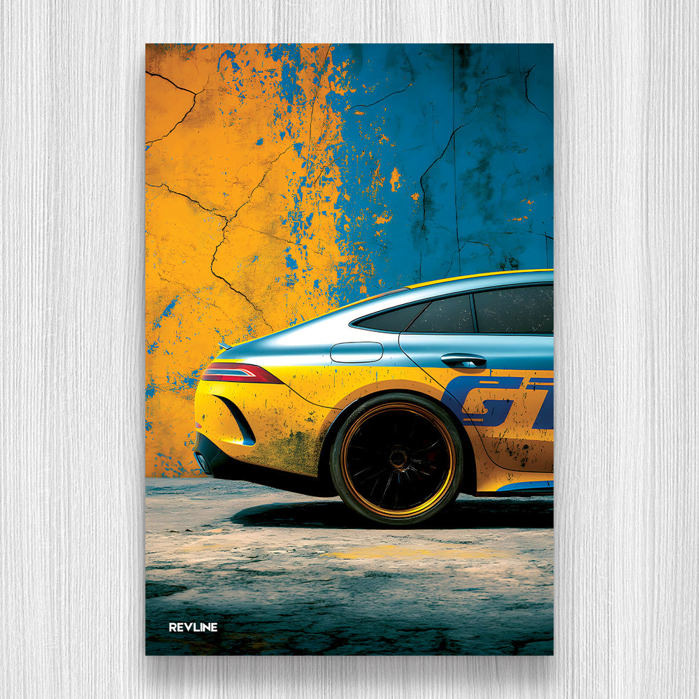 AMG Mavi N/A Baskı Duvar Halı