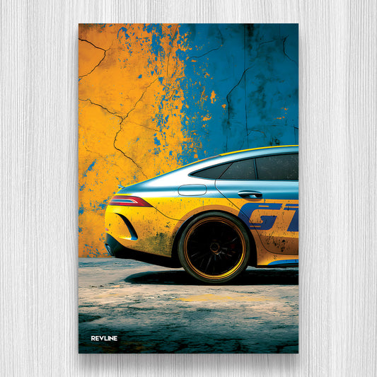 AMG Mavi N/A Baskı Duvar Halı