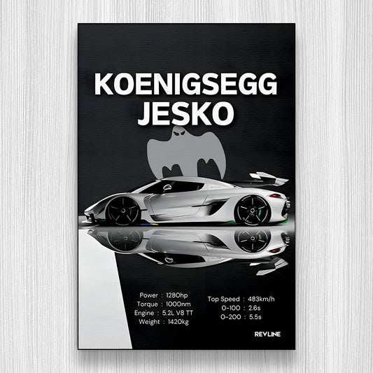 Jesko Gri S/C Baskı Duvar Halı
