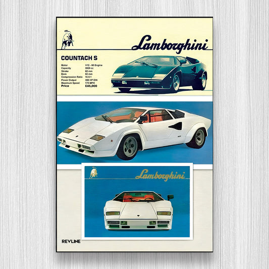 Countach S/C Baskı Duvar Halı