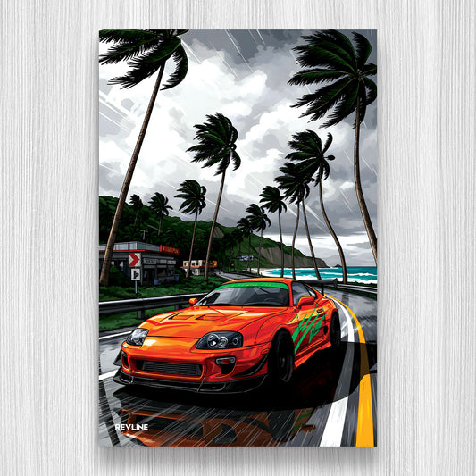 Supra MK4 A80 N/A Baskı Duvar Halı