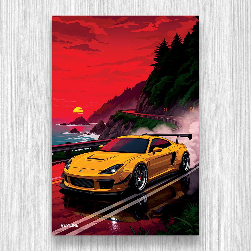 Sunset MR2 N/A Baskı Duvar Halı
