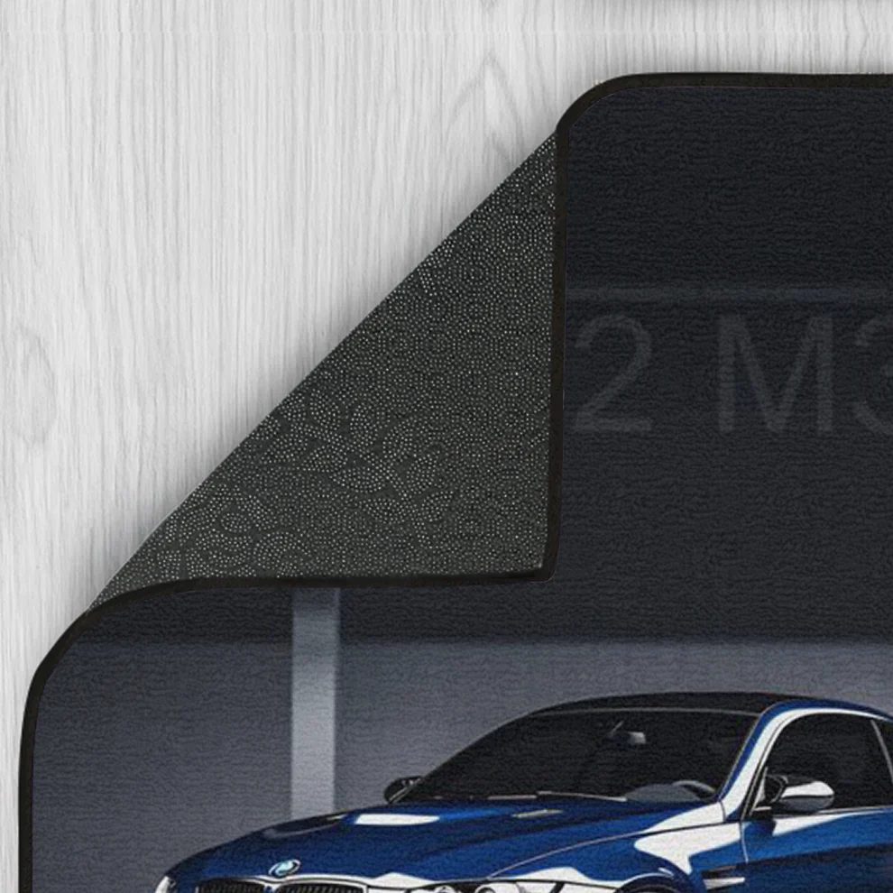 M3 E92 Mavi A/S Baskı Duvar Halı