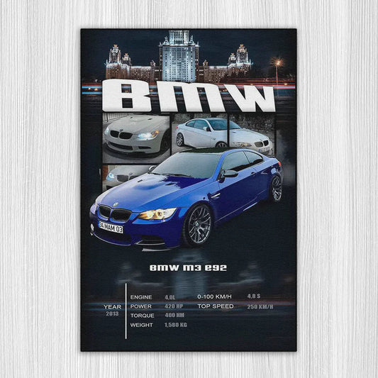 M3 E92 City A/S Baskı Duvar Halı