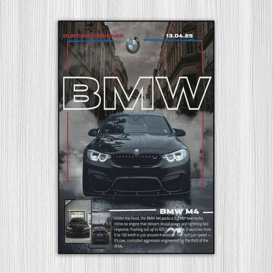 M4 F82 City A/S Baskı Duvar Halı