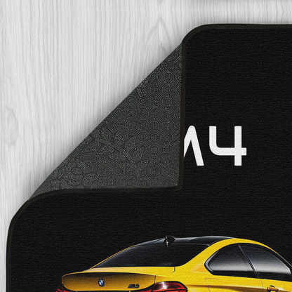 M4 F82 Siyah A/S Baskı Duvar Halı