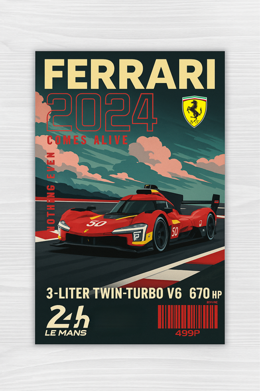 Revline 3D Baskı Le Mans -FERRARI 499P