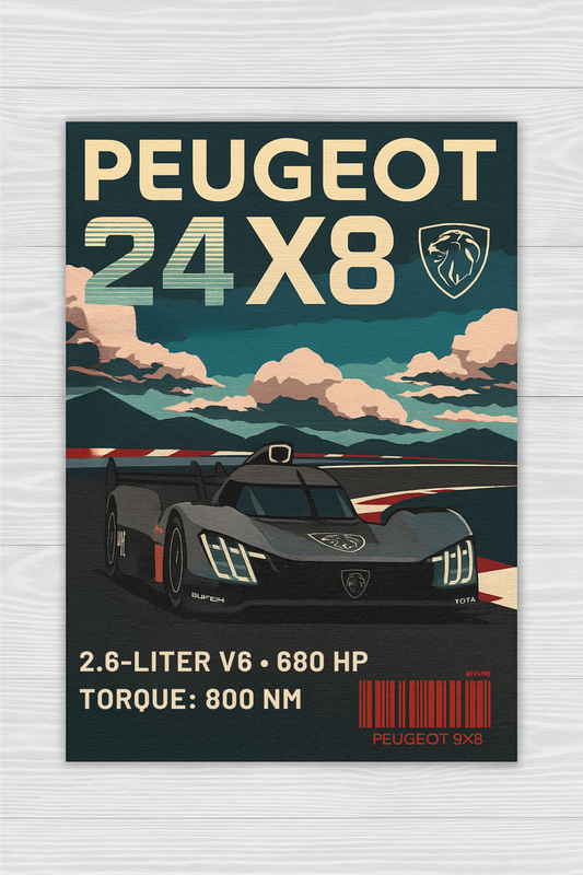 Revline 3D Baskı Le Mans -PEUGEOT 9X8