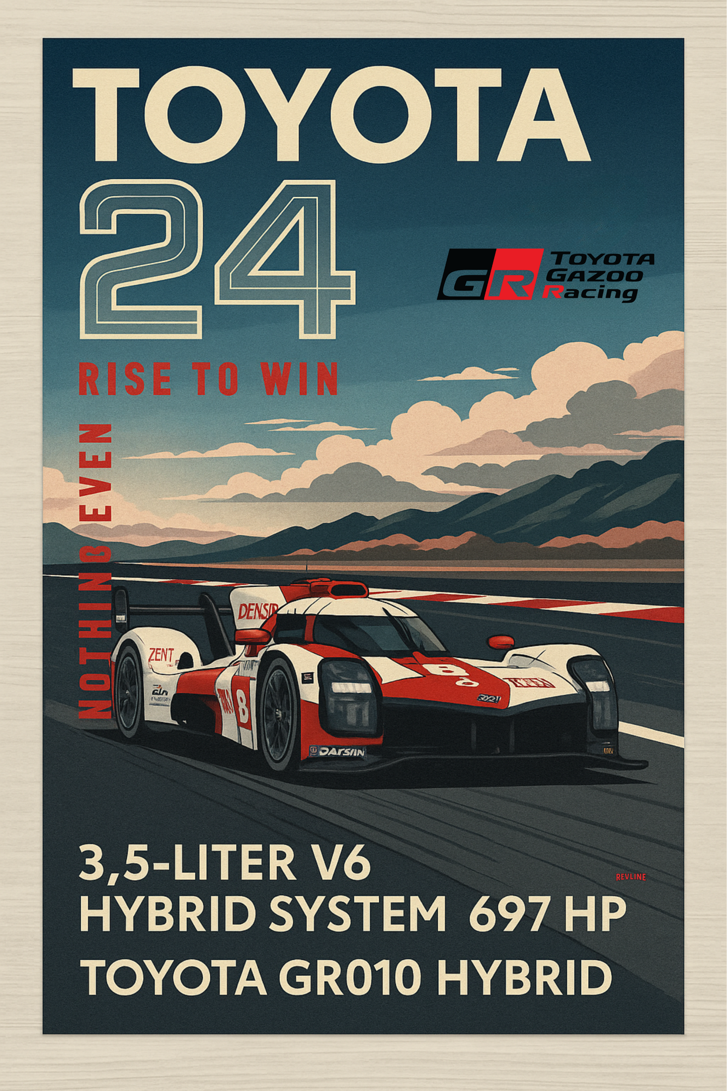 Revline 3D Baskı Le Mans -TOYOTA GR010