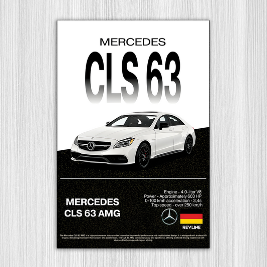 Revline 3D Baskı -MERCEDES cls63 AMG