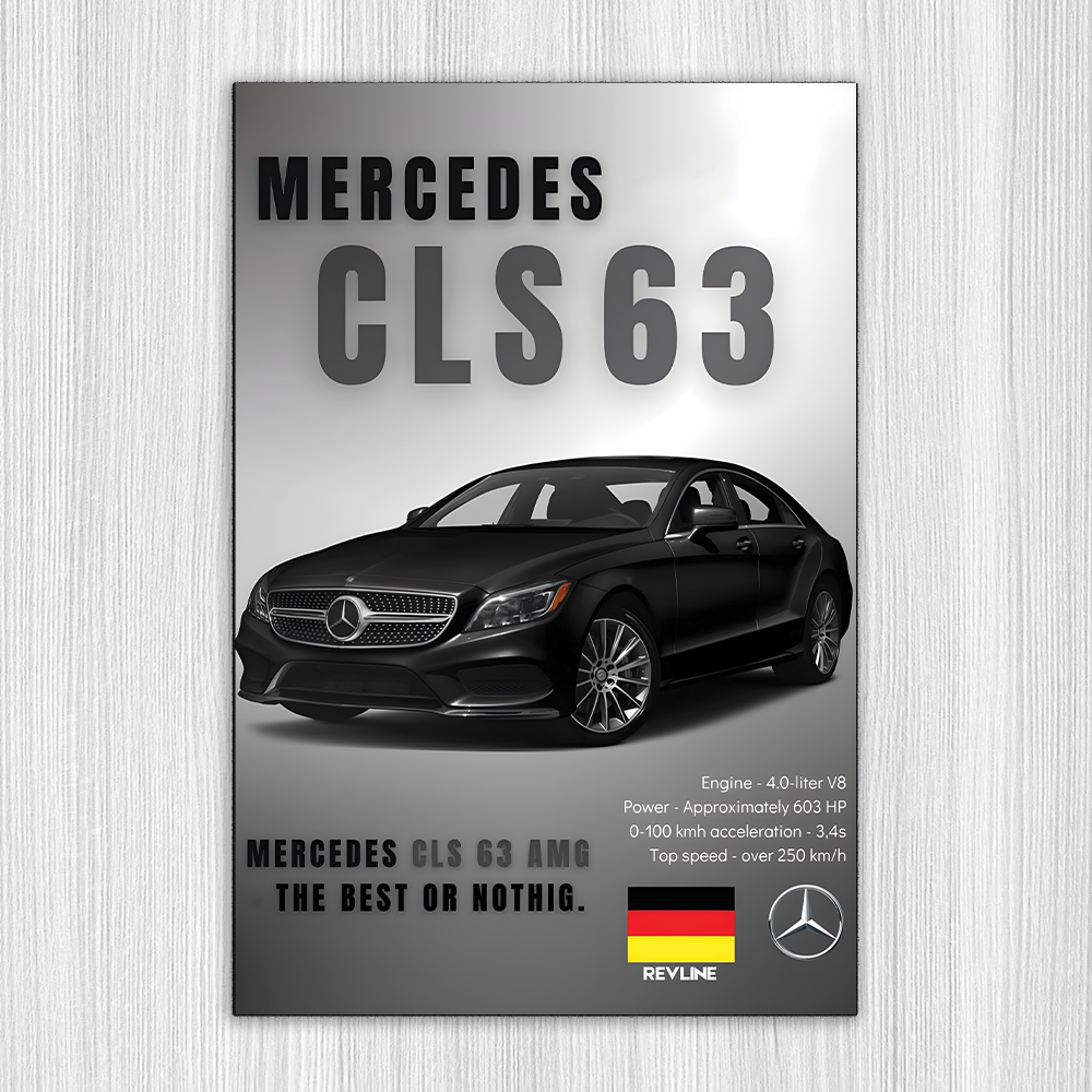 Revline 3D Baskı -MERCEDES cls63 AMG