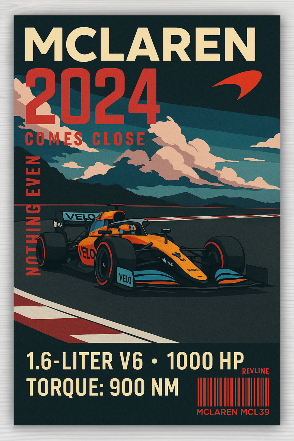 Revline 3D Baskı -MCLAREN MCL-39