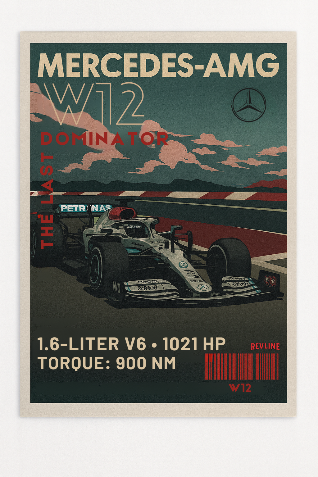 Revline 3D Baskı MERCEDES AMG W-12