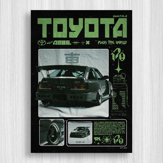 AE86 Legend S/C Baskı Duvar Halı