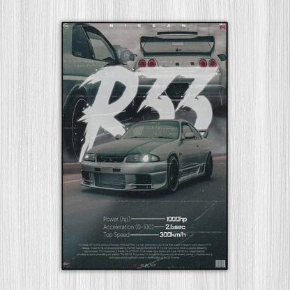 Revline 3D Baskı -NISSAN GT R33