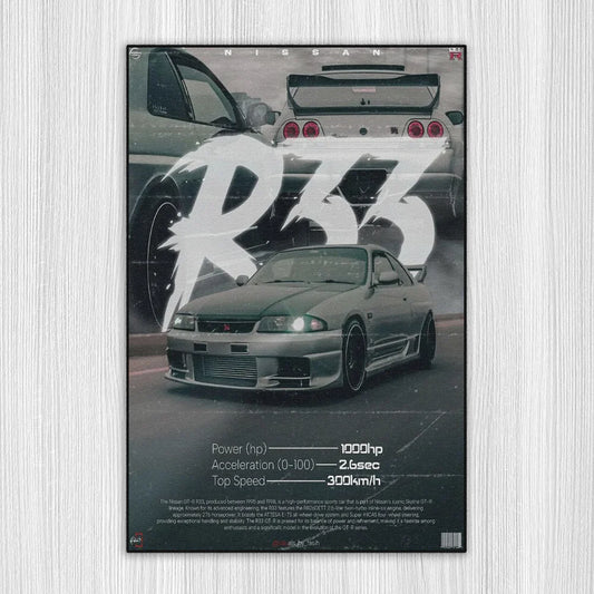 Revline 3D Baskı -NISSAN GT R33
