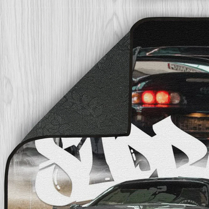 Supra MK4 Yeşil Baskı Duvar Halı