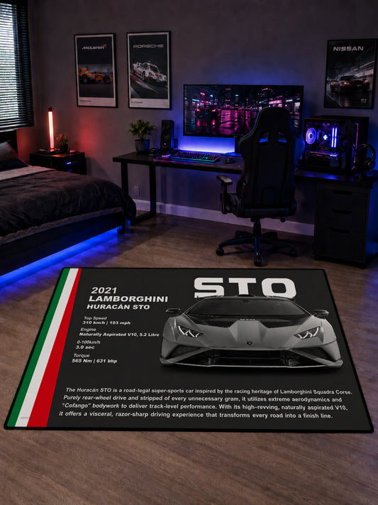 Lamborghini Huracán STO Flagship Dijital Baskı Halı HFLG1015