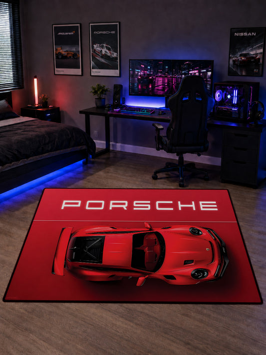 Porsche 911 GT3 RS Class Dijital Baskı Halı HCLS1002