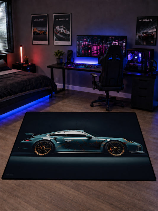 Porsche 911 GT3 RS Class Dijital Baskı Halı HCLS1016