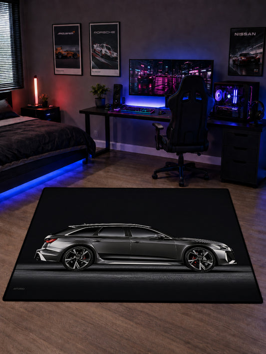 Audi RS6 Avant Class Dijital Baskı Halı HCLS1005
