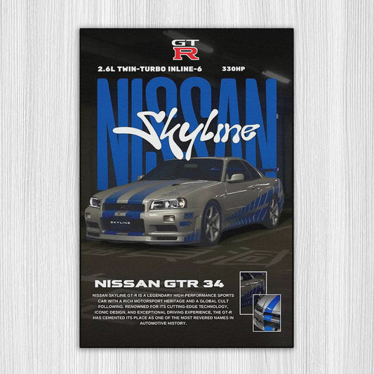 Revline 3D Baskı -NISSAN GT R34