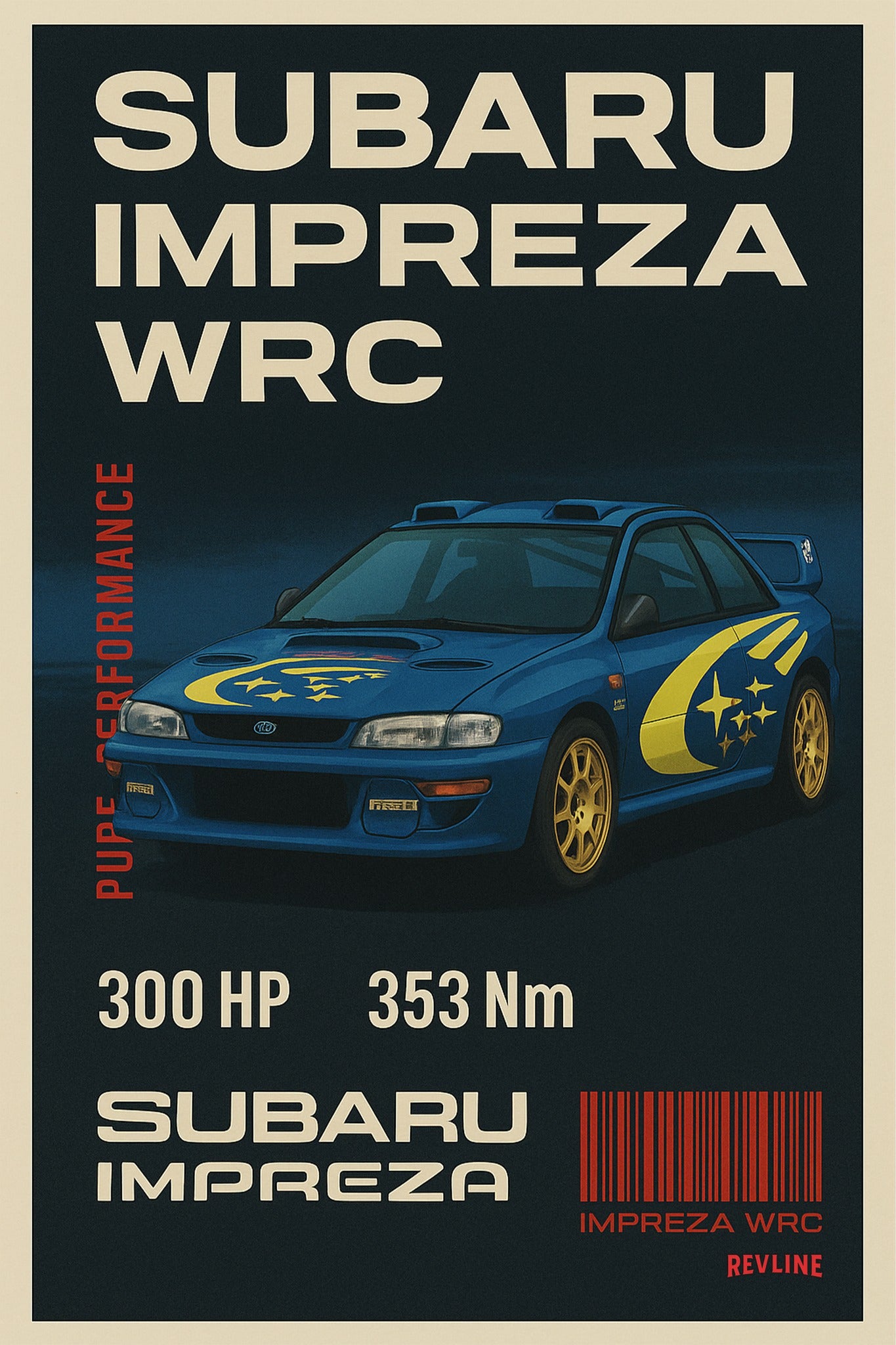 Revline 3D Baskı WRC-IMPREZA